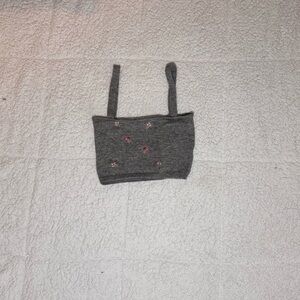 Gray Tank Top with Minimalist Design